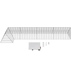 VEVOR Chicken Tunnels, 157.5 x 39.4 x 24.2 inch(LxWxH) Chicken Tunnels for Yard, Portable Chicken Tunnels for Outside with Corner Frames, Chicken Coop Run, Suitable for Chickens, Ducks, Rabbits