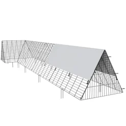 VEVOR Chicken Tunnels, 157.5 x 39.4 x 24.2 inch(LxWxH) Chicken Tunnels for Yard, Portable Chicken Tunnels for Outside with Corner Frames, Chicken Coop Run, Suitable for Chickens, Ducks, Rabbits