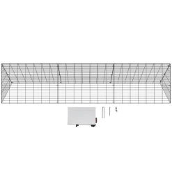 VEVOR Chicken Tunnels, 118.1 x 28 x 24.2 inch (LxWxH) Chicken Tunnels for Yard, Portable Chicken Tunnels for Outside Easy Installation, Chicken Coop Run, Suitable for Chickens, Ducks, Rabbits