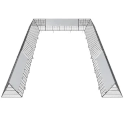 VEVOR Chicken Tunnels, 236.2 x 157.5 x 24.2 inch(LxWxH) Chicken Tunnels for Yard, Portable Chicken Tunnels for Outside with Corner Frames, 2 Sets, Suitable for Chickens, Ducks, Rabbits