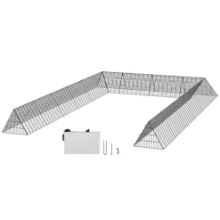 VEVOR Chicken Tunnels, 236.2 x 157.5 x 24.2 inch(LxWxH) Chicken Tunnels for Yard, Portable Chicken Tunnels for Outside with Corner Frames, 2 Sets, Suitable for Chickens, Ducks, Rabbits