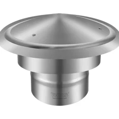 VEVOR Chimney Cap, 6 inch, 304 Stainless Steel Round Roof Rain Cap, 11.81-inch Increased Caps, All Weather & Reinforced Screws & Easy Installation, for Perfect Insulation Vent Cover Outside, Silver