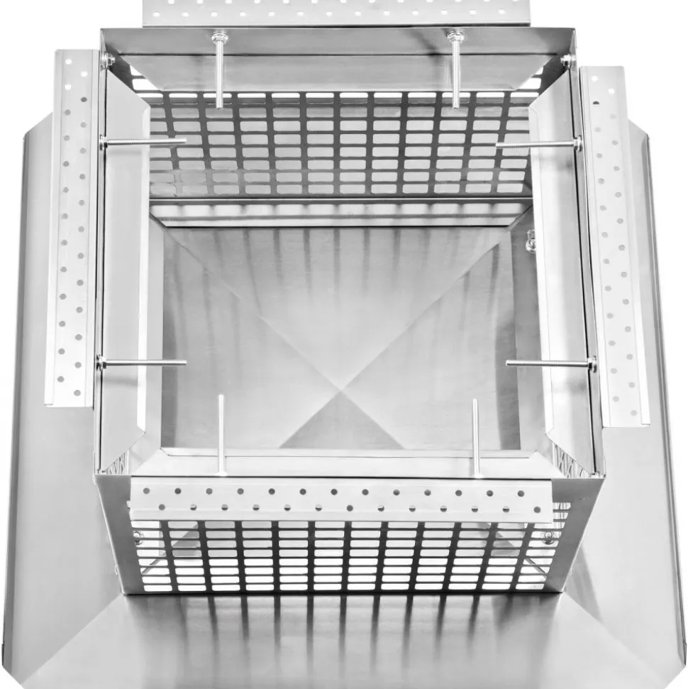 VEVOR Chimney Cap, 13" x 13" Flue Caps, 304 Stainless Steel Fireplace Chimney Cover, Adjustable Metal Spark Arrestor with Bolts Screws, Mesh Chimney Flue Cover for Outside Existing Clay Flue Tile