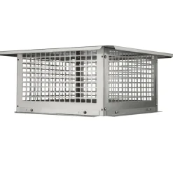 VEVOR Chimney Cap, 17 x 17 inch, 304 Stainless Steel Fireplace Chimney Cover, Not Easily Toppled & Practical Accessories & Easy Installation, Fits Mesh Flue Covers Outside Clay Flue Shingles, Silver