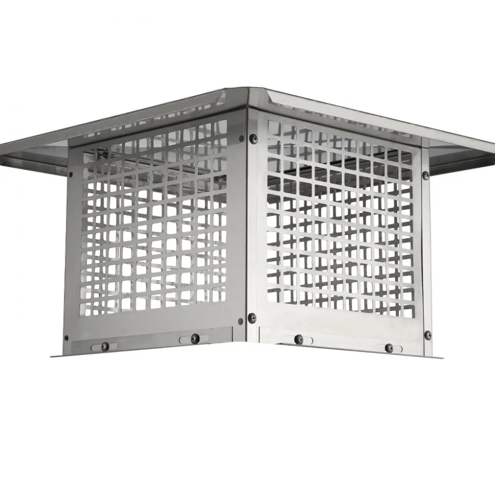 VEVOR Chimney Cap, 12 x 12 inch, 304 Stainless Steel Fireplace Chimney Cover, Not Easily Toppled & Practical Accessories & Easy Installation, Fits Mesh Flue Covers Outside Clay Flue Shingles, Silver