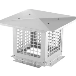 VEVOR Chimney Cap, 9 x 9 inch, 304 Stainless Steel Fireplace Chimney Cover, Not Easily Toppled & Practical Accessories & Easy Installation, Fits Mesh Flue Covers Outside Clay Flue Shingles, Silver