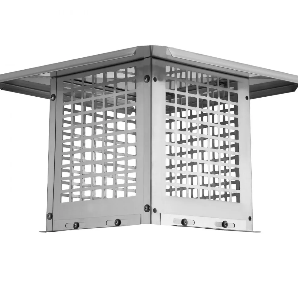 VEVOR Chimney Cap, 9 x 9 inch, 304 Stainless Steel Fireplace Chimney Cover, Not Easily Toppled & Practical Accessories & Easy Installation, Fits Mesh Flue Covers Outside Clay Flue Shingles, Silver