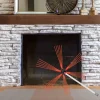 VEVOR Chimney Sweep Kit 33FT, Chimney Cleaning Tool Kits with 10 Nylon Flexible Rods, Chimney Brush 394 Inch for Sweeping Fireplace