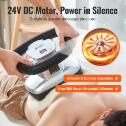 VEVOR Chiropractic Massager, 400-4600rpm Variable Speed Professional Vibrating Massager, Handheld Chiropractic Orbital Body Massager for Back, Neck, Shoulder Muscle Relief
