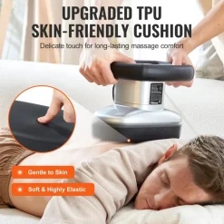 VEVOR Chiropractic Massager, 400-4600rpm Variable Speed Professional Vibrating Massager, Handheld Chiropractic Orbital Body Massager for Back, Neck, Shoulder Muscle Relief