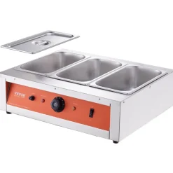 VEVOR Chocolate Tempering Machine, 26.5 Lbs 3 Tanks Chocolate Melting Pot TEMP Control 86~185℉, 1500W Stainless Steel Electric Commercial Food Warmer For Chocolate/Milk/Cream Melting and Heating