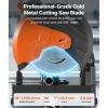 VEVOR Chop Saw Blade 16-in 96 Teeth Cermet-Tipped Metal Cold Cutting Blade, Compatible with Chop Saws, 4000 Cuts, Cutting Smooth Surfaces with No Burrs, Noise Reduction and Heat Dissipation Holes