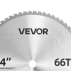 VEVOR Chop Saw Blade 14-in 66 Teeth Cermet-Tipped Metal Cold Cutting Blade, Compatible with Chop Saws, 4000 Cuts, Cutting Smooth Surfaces with No Burrs, Noise Reduction and Heat Dissipation Holes