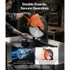 VEVOR Chop Saw 16-inch Cold Cut Blade 3000 W Powerful Motor Cut Off Saw, For Cutting Metal, -45° to 45° Adjustable Angle, Efficient Dry Cutting, Stable, with Thickened Blade Guard and Scale Ruler
