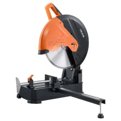 VEVOR Chop Saw 16-inch Cold Cut Blade 3000 W Powerful Motor Cut Off Saw, For Cutting Metal, -45° to 45° Adjustable Angle, Efficient Dry Cutting, Stable, with Thickened Blade Guard and Scale Ruler