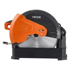 VEVOR Chop Saw 16-inch Cold Cut Blade 3000 W Powerful Motor Cut Off Saw, For Cutting Metal, -45° to 45° Adjustable Angle, Efficient Dry Cutting, Stable, with Thickened Blade Guard and Scale Ruler