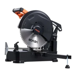 VEVOR Chop Saw, 14-inch Stainless Steel Cold Cut Blade, 3500 W Powerful Brushless Motor, 750-1200 r/min Adjustable Speed, Metal Cutting Chop Saw for Metal Square and Flat Tubes, Steels (240V/60HZ)