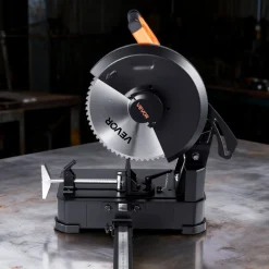 VEVOR Chop Saw, 14-inch Stainless Steel Cold Cut Blade, 3500 W Powerful Brushless Motor, 750-1200 r/min Adjustable Speed, Metal Cutting Chop Saw for Metal Square and Flat Tubes, Steels (240V/60HZ)