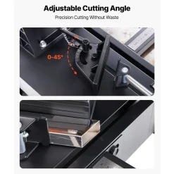 VEVOR Chop Saw, 14-inch Stainless Steel Cold Cut Blade, 3500 W Powerful Brushless Motor, 750-1200 r/min Adjustable Speed, Metal Cutting Chop Saw for Metal Square and Flat Tubes, Steels (240V/60HZ)