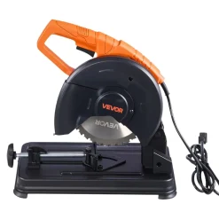 VEVOR Chop Saw, 7-1/4 in Stainless Steel Cold Cut Blade, 1200 W Motor, 4000 r/min Speed, 0-45° Adjustable Cutting Angle, Metal Cutting Chop Saw for Metal Square and Flat Tubes, I-Shaped Steels