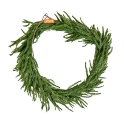 VEVOR Christmas Garland, 6-FT Realistic Norfolk Pine Garland, Evergreen Real Touch Artificial Faux Greenery Garlands, for Holiday Indoor Outdoor Xmas Decoration on Table, Mantel, and Fireplace