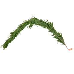 VEVOR Christmas Garland, 6-FT Realistic Norfolk Pine Garland, Evergreen Real Touch Artificial Faux Greenery Garlands, for Holiday Indoor Outdoor Xmas Decoration on Table, Mantel, and Fireplace