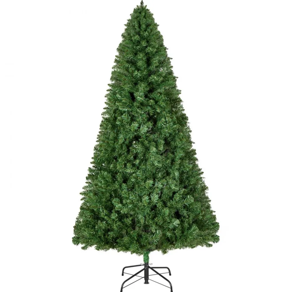 VEVOR Christmas Tree, 7.2ft Artificial Xmas Tree, Full Holiday Decor Trees with 1346 Branch Tips & Sturdy Metal Base for Home Party Office Decoration