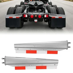 VEVOR Chrome Straight Spring Loaded Mud Flap Hangers, 2-1/2
