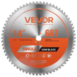VEVOR Circular Saw Blade, 12 inch Diameter, 100 Sharp Alloy Teeth, 1 inch Arbor, Fine Finish, Aluminum Cutting Blade for Circular Saw, with Noise-Reducing Heat Vents, for Cutting Steel and Metal