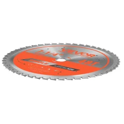 VEVOR Circular Saw Blade, 10 inch Diameter, 50 Sharp Alloy Teeth, 5/8 inch Arbor, Fine Finish, Wood Cutting Blade for Circular Saw, with Noise-Reducing Heat Vents, for Cutting Plywood, OSB, Hardwood