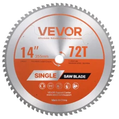 VEVOR Circular Saw Blade, 12 inch Diameter, 80 Sharp Alloy Teeth, 1 inch Arbor, Fine Finish, Wood Cutting Blade for Circular Saw, with Noise-Reducing Heat Vents, for Cutting Plywood, OSB, Hardwood