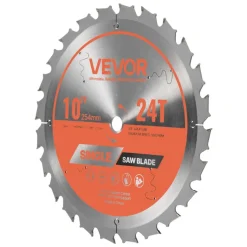VEVOR Circular Saw Blade, 8 inch Diameter, 42 Sharp Alloy Teeth, 1 inch Arbor, Fine Finish, Wood Cutting Blade for Circular Saw, with Noise-Reducing Heat Vents, for Cutting Plywood, OSB, and Hardwood