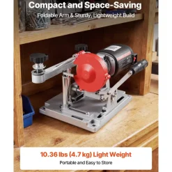 VEVOR Circular Saw Blade Sharpener, 140W 3800RPM Electric Saw Blade Sharpening Machine with 4