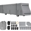 VEVOR Class A RV Cover, 40-43 ft Motorhome Cover, Non-woven Fabric Motorhome RV Cover, Waterproof, Windproof and Rip-Stop, Camper Cover with Storage Bag, Repair Patches, Straps and Tire Covers