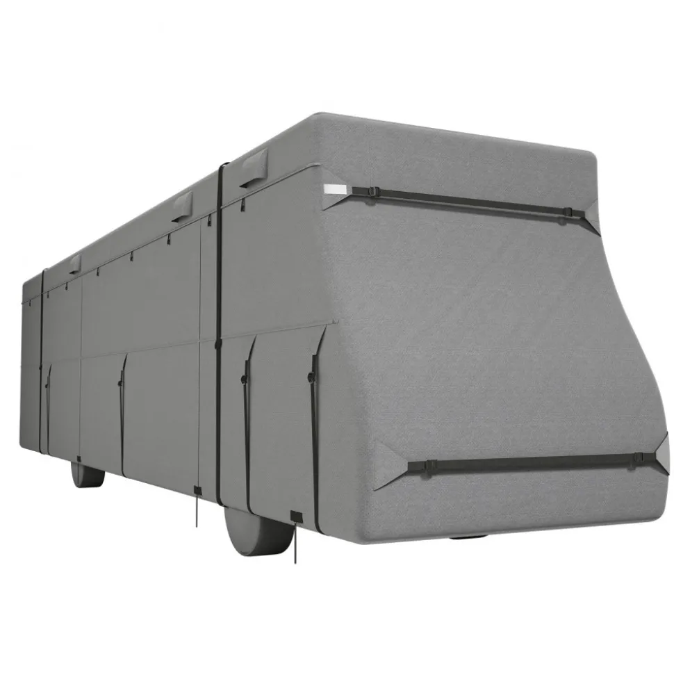 VEVOR Class A RV Cover, 40-43 ft Motorhome Cover, Non-woven Fabric Motorhome RV Cover, Waterproof, Windproof and Rip-Stop, Camper Cover with Storage Bag, Repair Patches, Straps and Tire Covers