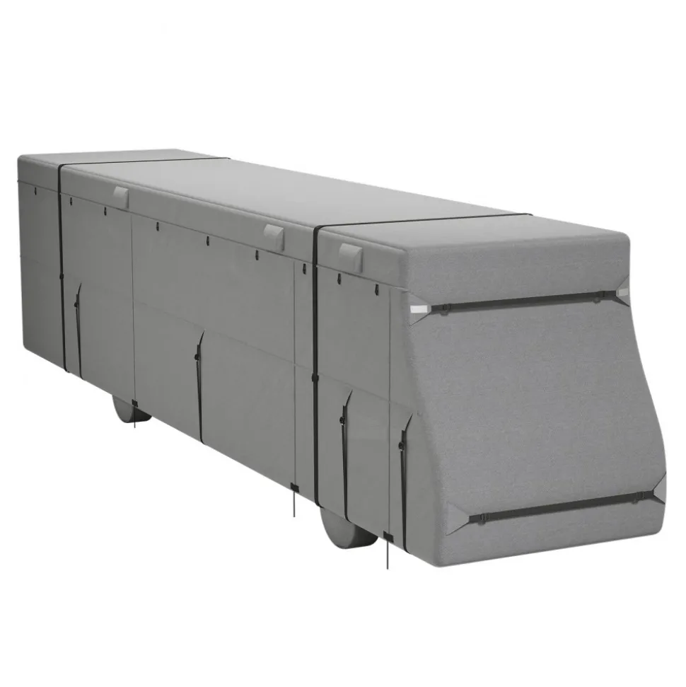 VEVOR Class A RV Cover, 40-43 ft Motorhome Cover, Non-woven Fabric Motorhome RV Cover, Waterproof, Windproof and Rip-Stop, Camper Cover with Storage Bag, Repair Patches, Straps and Tire Covers