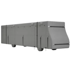 VEVOR Class A RV Cover, 40-43 ft Motorhome Cover, Non-woven Fabric Motorhome RV Cover, Waterproof, Windproof and Rip-Stop, Camper Cover with Storage Bag, Repair Patches, Straps and Tire Covers
