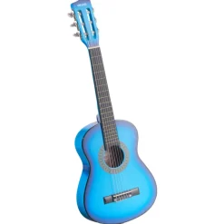VEVOR Classical Guitar, 30 Inch, Wood Classical Guitar Starter Kit for Beginners, with Nylon Strings, Gig Bag, Strap, Tuner, Extra Strings, Picks, Capo, Basswood, for Kids Girls Boys Students, Blue