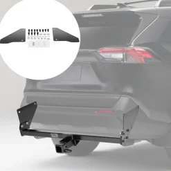 VEVOR Class 3 Trailer Hitch, 2-Inch Receiver, 6000 lbs, Q345B Steel Tube Frame, Compatible with 2020-2024 Toyota RAV4, Multi-Fit Hitch to Receive Ball Mount, Cargo Carrier, Bike Rack, Tow Hook, Black