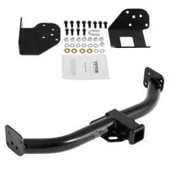 VEVOR Class 3 Trailer Hitch, 2-Inch Receiver, 6000 lbs, Q345B Steel Tube Frame, Compatible with 2012-2016 Honda CR-V, Multi-Fit Hitch to Receive Ball Mount, Cargo Carrier, Bike Rack, Tow Hook, Black