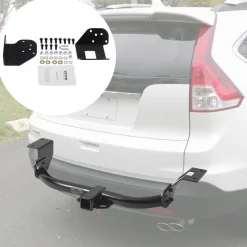 VEVOR Class 3 Trailer Hitch, 2-Inch Receiver, 6000 lbs, Q345B Steel Tube Frame, Compatible with 2012-2016 Honda CR-V, Multi-Fit Hitch to Receive Ball Mount, Cargo Carrier, Bike Rack, Tow Hook, Black