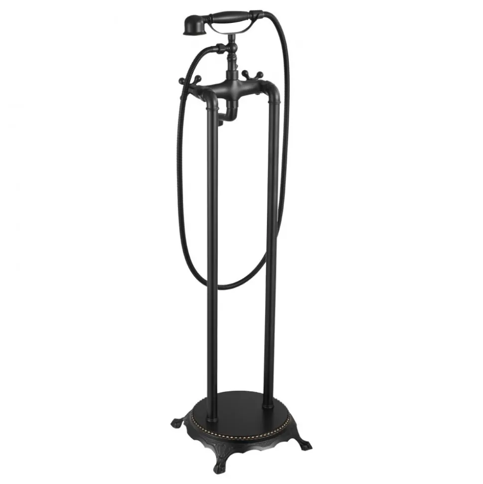 VEVOR Clawfoot Bathtub Faucet, Freestanding Tub Faucets with Handheld Shower, Vintage Oil-Rubbed Bronze Tub Filler Faucet Shower Kit with 360° Rotation Spout & 59-inch Long Hose for Bathtubs
