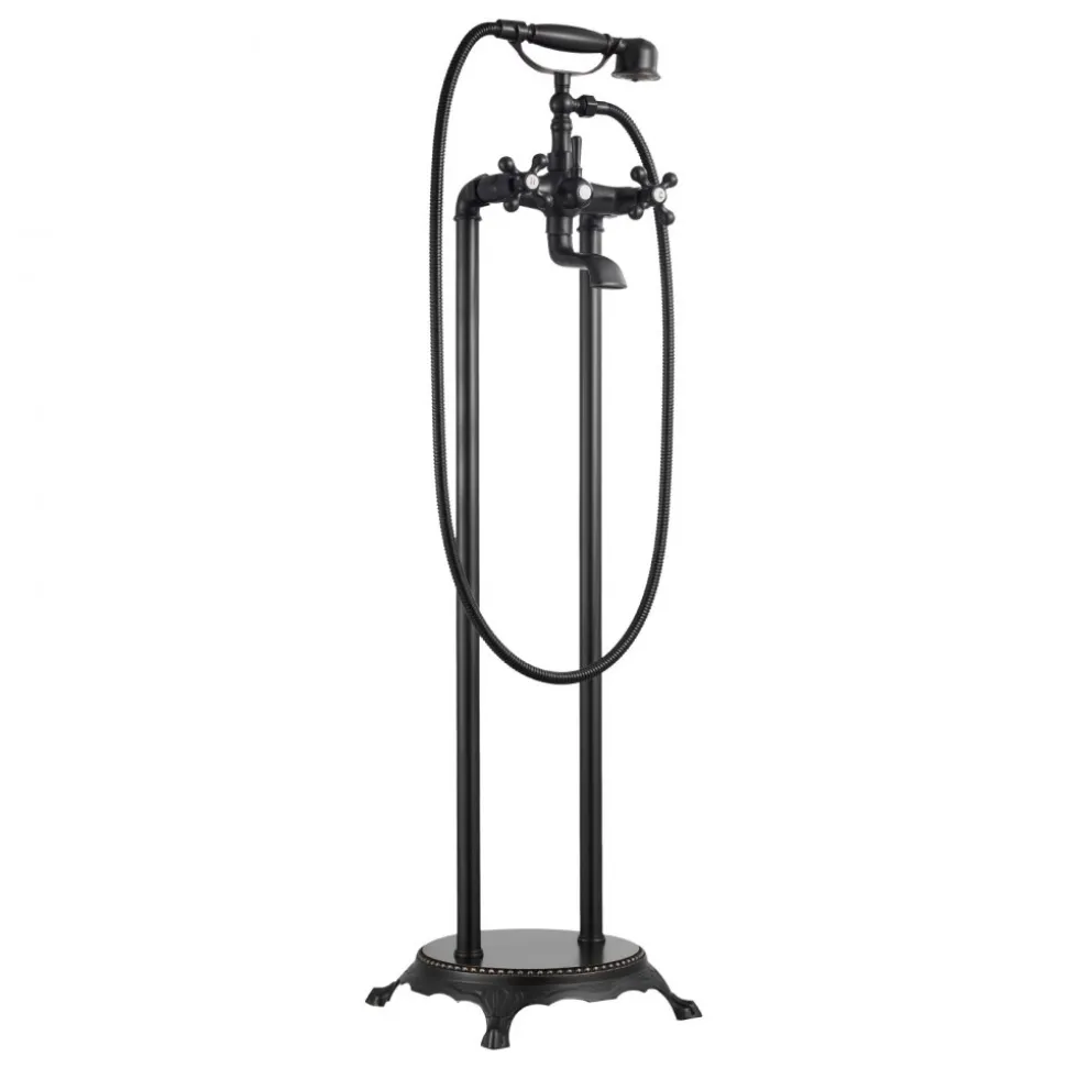 VEVOR Clawfoot Bathtub Faucet, Freestanding Tub Faucets with Handheld Shower, Vintage Oil-Rubbed Bronze Tub Filler Faucet Shower Kit with 360° Rotation Spout & 59-inch Long Hose for Bathtubs