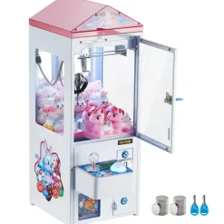 VEVOR Claw Machine, 0-3” Jaw Diameter 0-5” Jaw lifting, Crane Prize Grabber Commercial Arcade Game Toys, Cool Fun Grab-And-Win Machine w/ Light and Sound, Dispenser Vending Toy For Kids,Boys &Girls