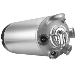 VEVOR Cleaning Keg, 5 Gallon/19L Keg Line Cleaning Kit with 4 D Coupler Connections & Rubber Base, Beer Lines Cleaner Used for Beer Line Cleaning, 304 Stainless Steel Kegerator Beers Lines Cleaner Kit