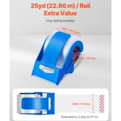 VEVOR Clear Packing Tape, 1.5 inches Core, 6 Rolls 1.88 Inches x 25 Yards Packing Tape with Dispenser, 2.7 Mil Heavy Duty Packaging Tape Designed for Moving, Storage and Packing, Shipping and Mailing