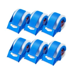 VEVOR Clear Packing Tape, 1.5 inches Core, 6 Rolls 1.88 Inches x 25 Yards Packing Tape with Dispenser, 2.7 Mil Heavy Duty Packaging Tape Designed for Moving, Storage and Packing, Shipping and Mailing