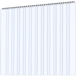 VEVOR Clear PVC Strip Curtain, 50 ft Length x 8 in Width, Plastic Door Strip Bulk Roll, Walk in Freezer Cooler Curtain Strips for Doorways of Supermarket, Garage, Warehouse, Barn, Pet Animal House