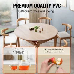VEVOR Clear Table Cover Protector, 18