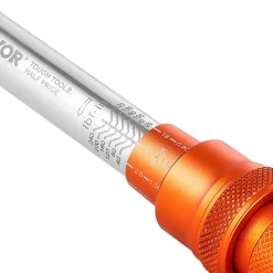 VEVOR Click Torque Wrench Set, 1/4Inch Drive, 20-240 lbf-in / 2.3-27.1N.m, Dual-direction and Dual Range Scales, 72-Tooth, ±3% High Precision, with Bits, Sockets, Adapters, Extension Bar, Orange